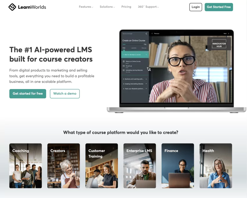 plateformes lms LearnWorlds