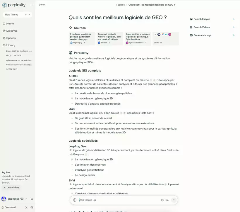 Analyse comparative des résultats de perplexity