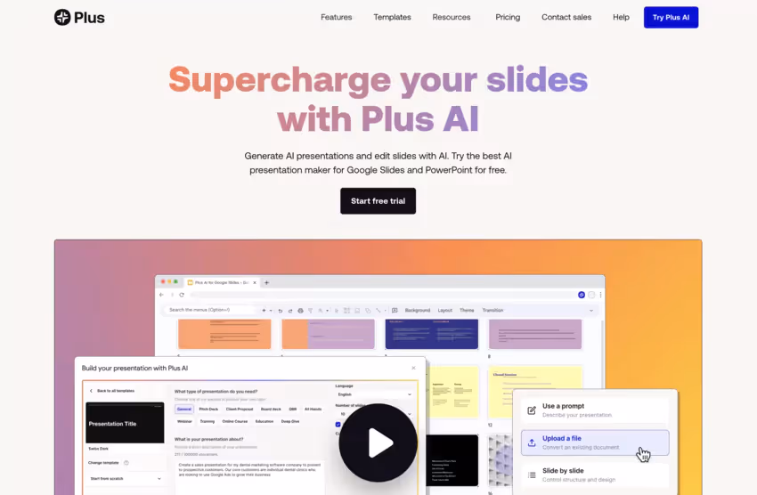 alternative to tome ai: Plus ai