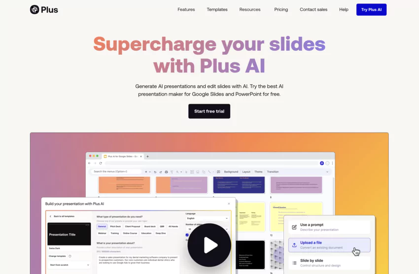 alternative to tome ai: Plus ai