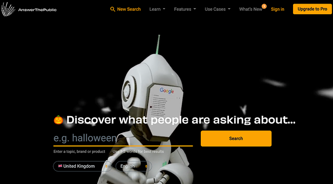 Outils de Référencement (SEO) : AnswerThePublic