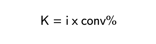 Formule du coefficient de viralité K