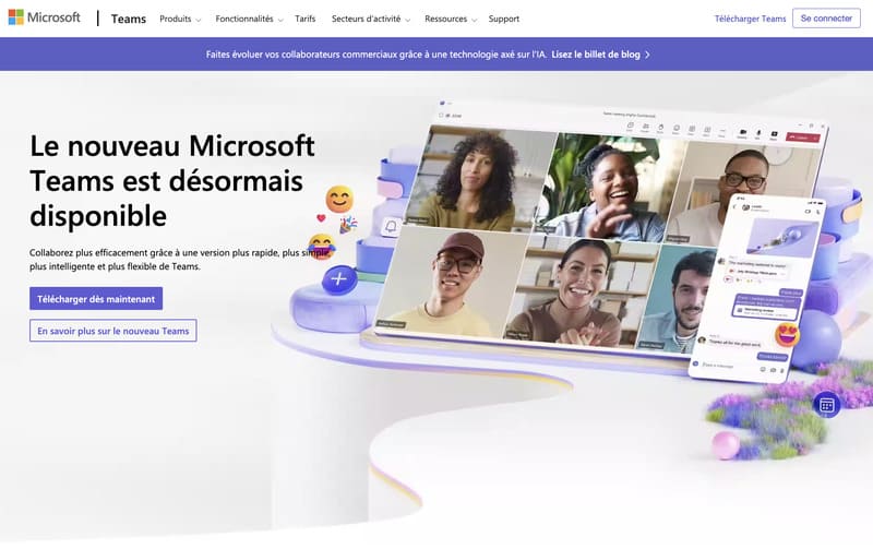 Microsoft Teams homepage