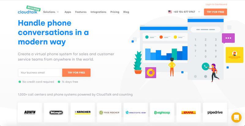 CloudTalk hompeage
