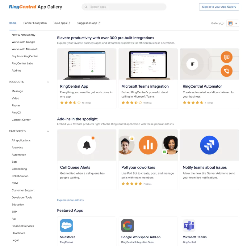 Software integrations