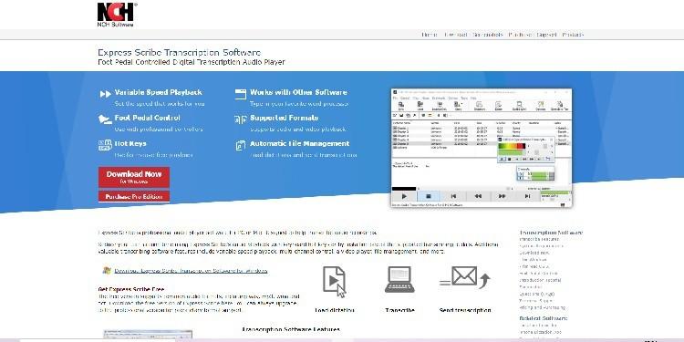 Express Scribe Homepage