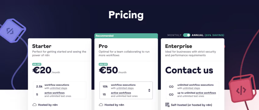 prix n8n