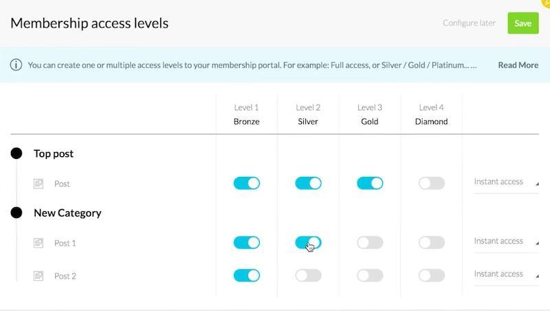 Kartra membership tiers