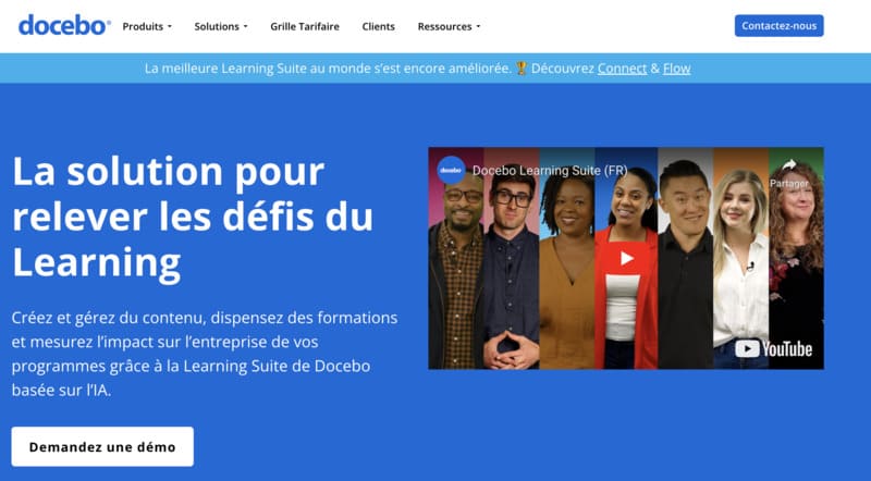 outil auteur docebo  LMS (Learning Management System)
