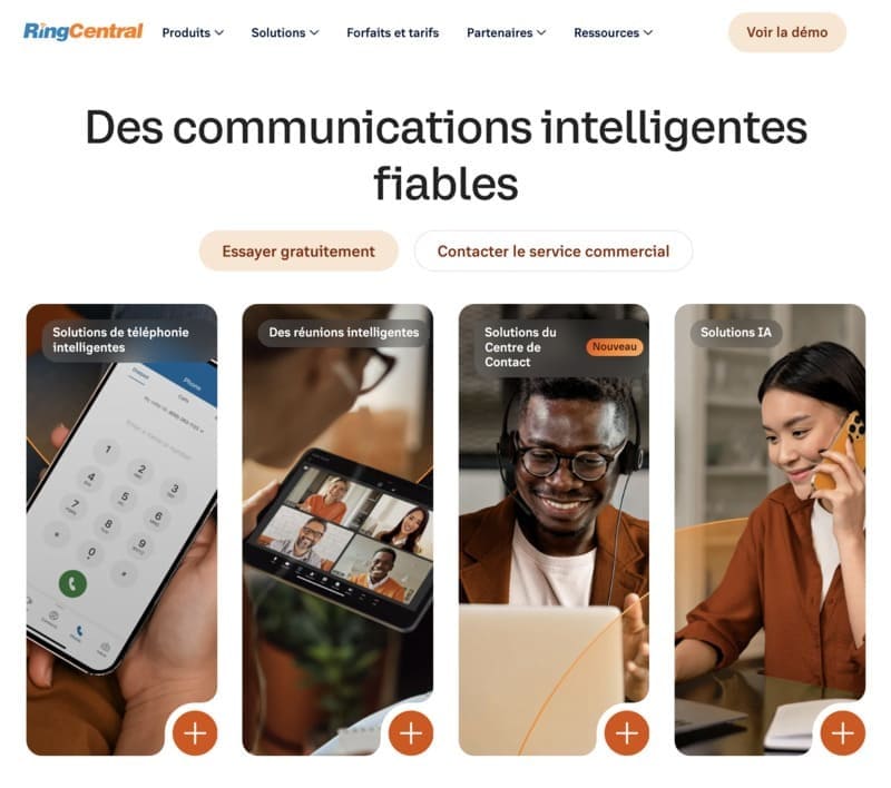 logiciel de visioconférence  RingCentral
