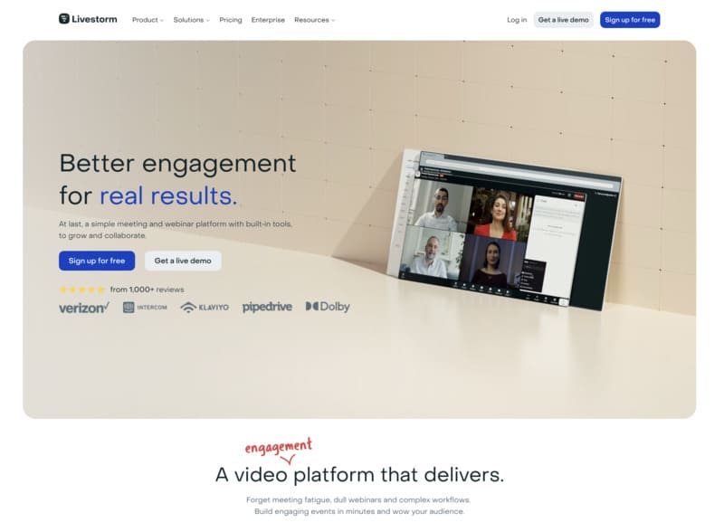 logiciel de visioconférence LiveStorm