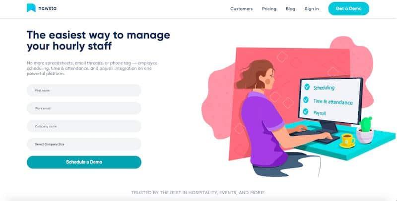 Nowsta: best scheduling software