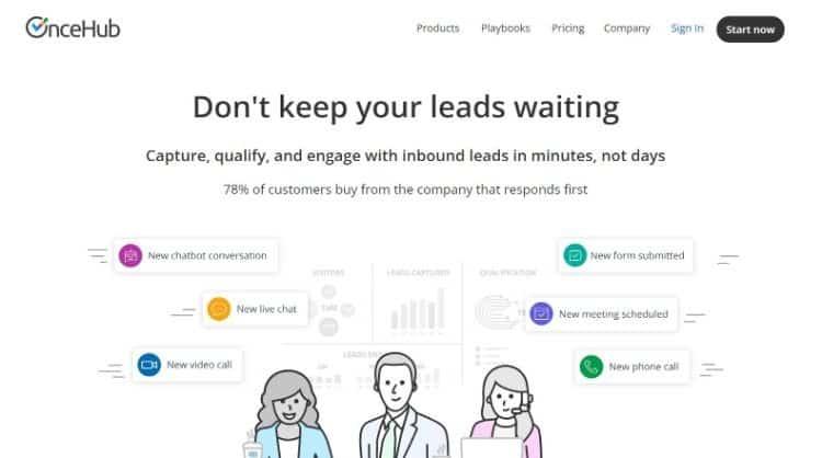 oncehub homepage