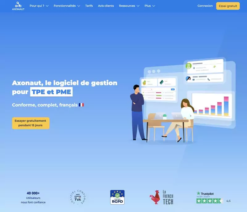 Axonaut logiciel de gestion commerciale 