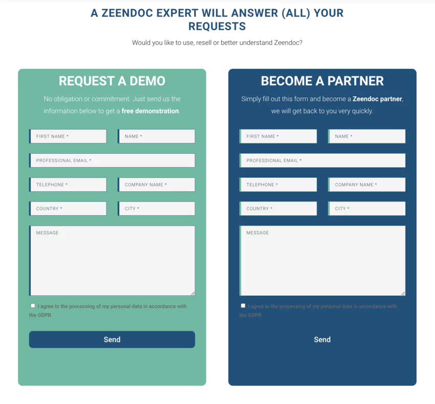 Pricing ZeenDoc