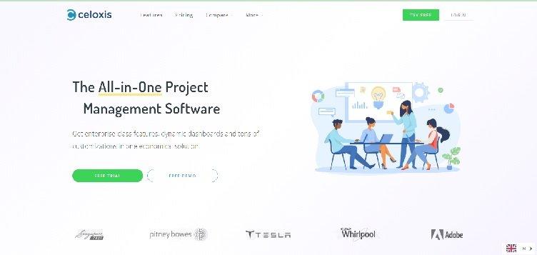 Celoxis Homepage