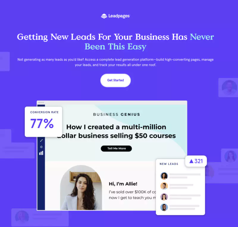outil de génération de leads LeadPages