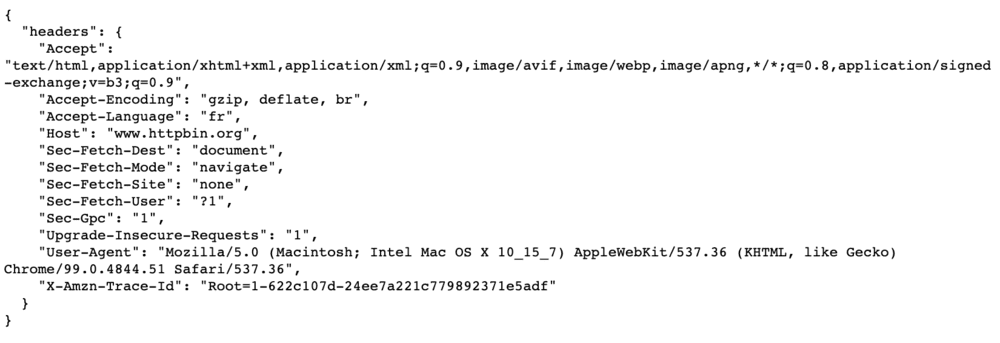 Scraper Web - En-tête