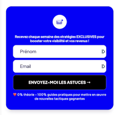 newsletter pour ma communauté en ligne de mon blog