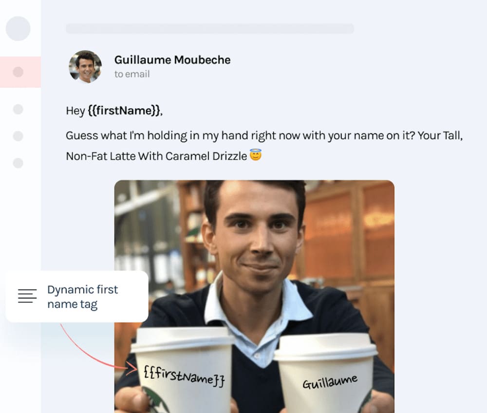 cold email - lemlist exemple email
