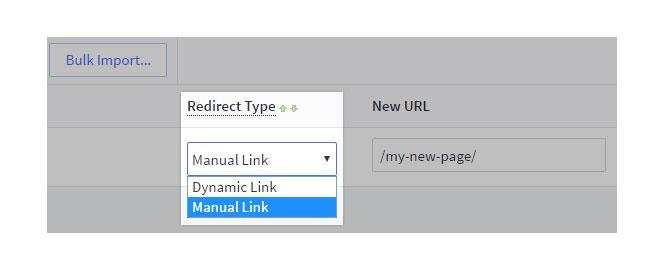 manual or dynamic redirects