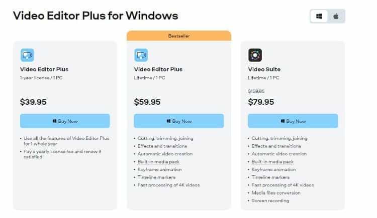 Movavi Video Editor prix logiciel pour le  montage video