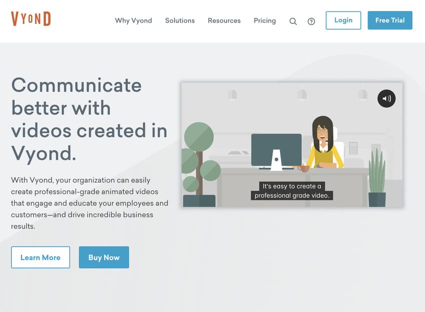 Vyond logiciel de montage vidéo