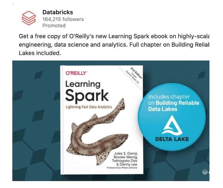 LinkedIn Sponsored Ad Databricks