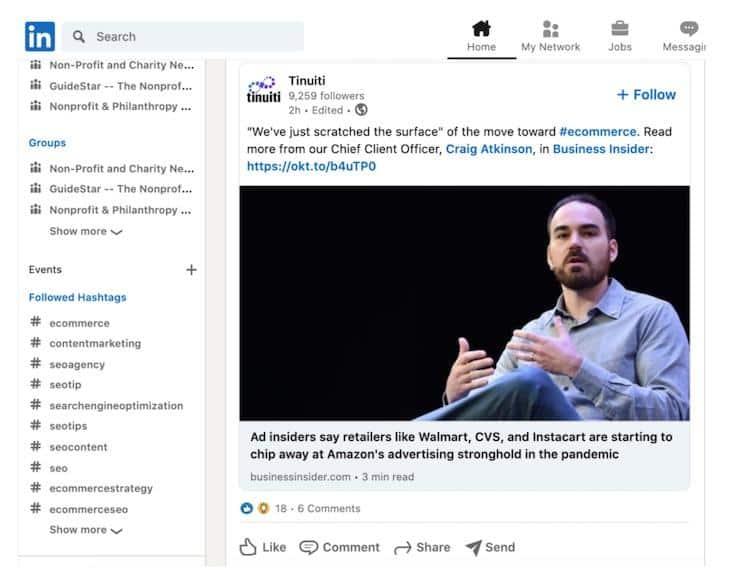 How to use LinkedIn Hashtags