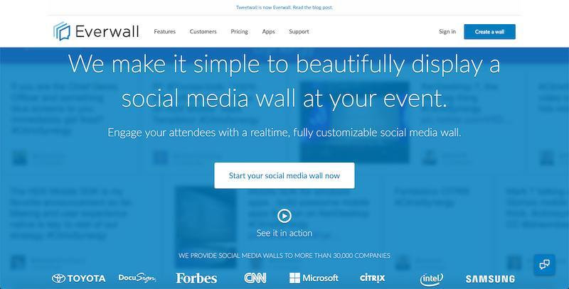 Everwall - display social media wall