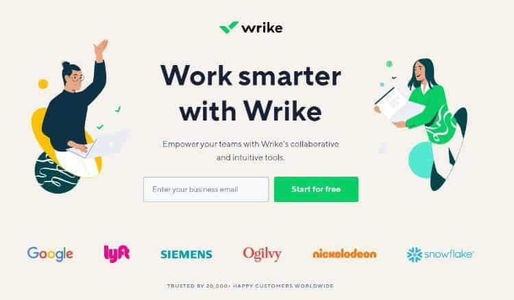 wrike homepage