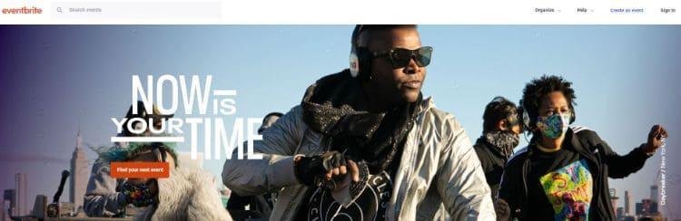 eventbrite homepage