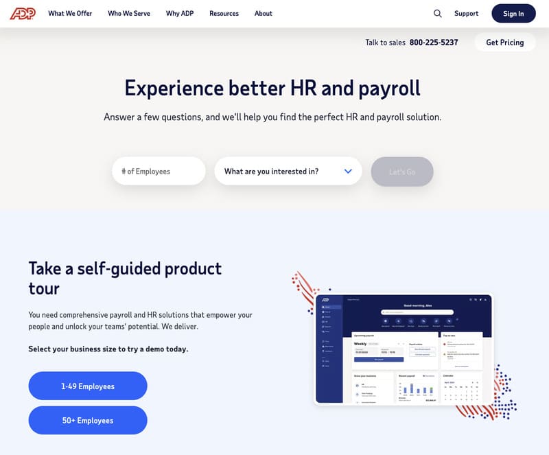 Interface  ADP - logiciels de paie 