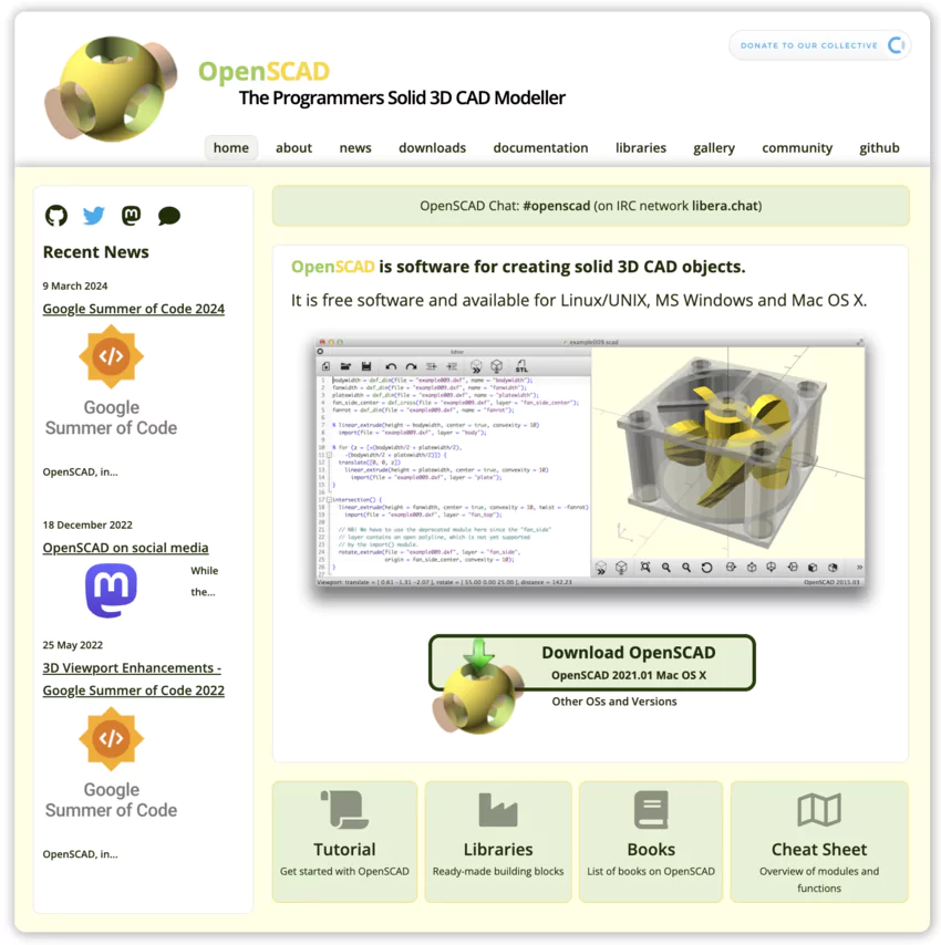 OpenSCAD - best CAD software