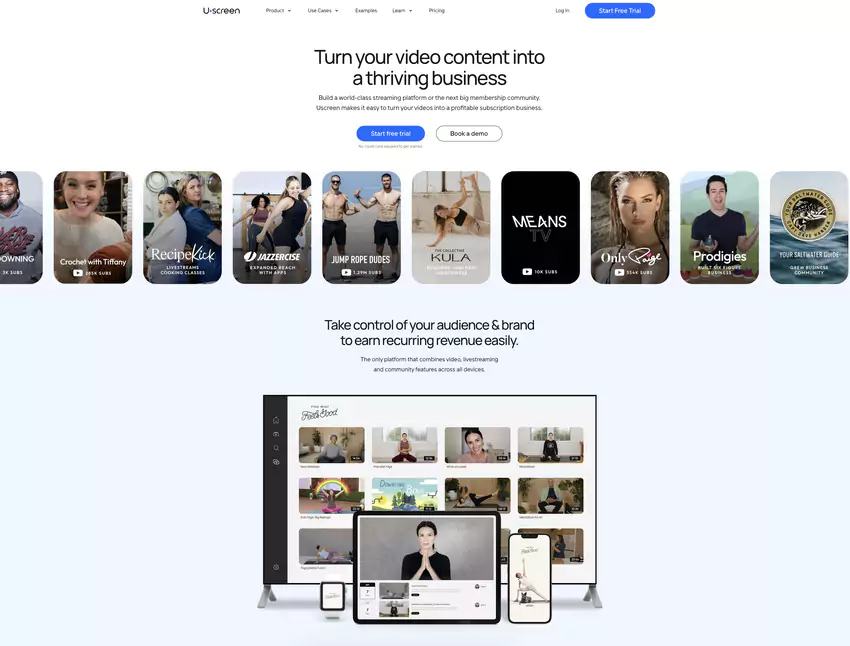 Uscreen.tv : Plateforme OTT complète pour créateurs de contenu
