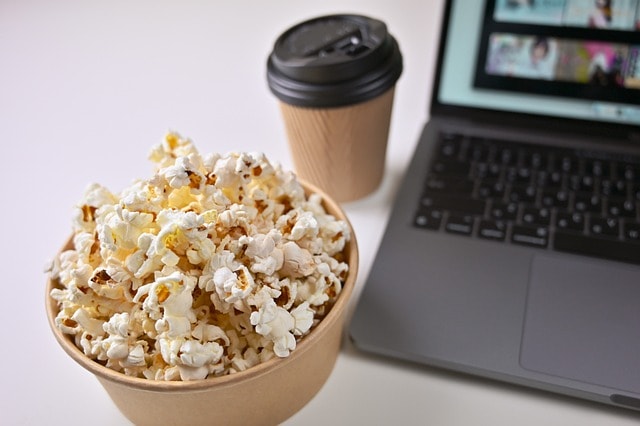 popcorn, snack, movie