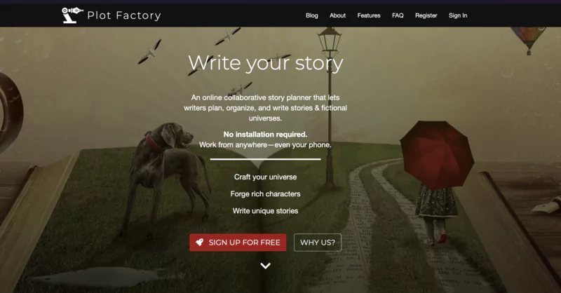 Plot Factory - générateur d'histoires ia