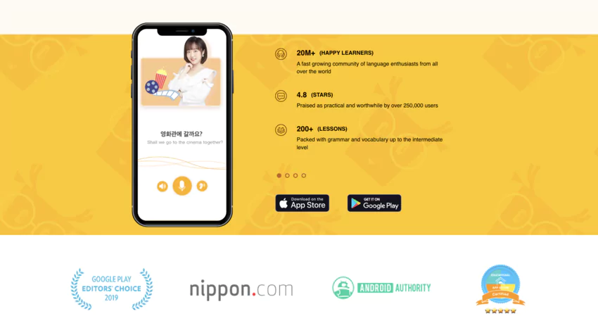 application mobile de LingoDeer