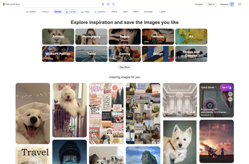 search with bing mages