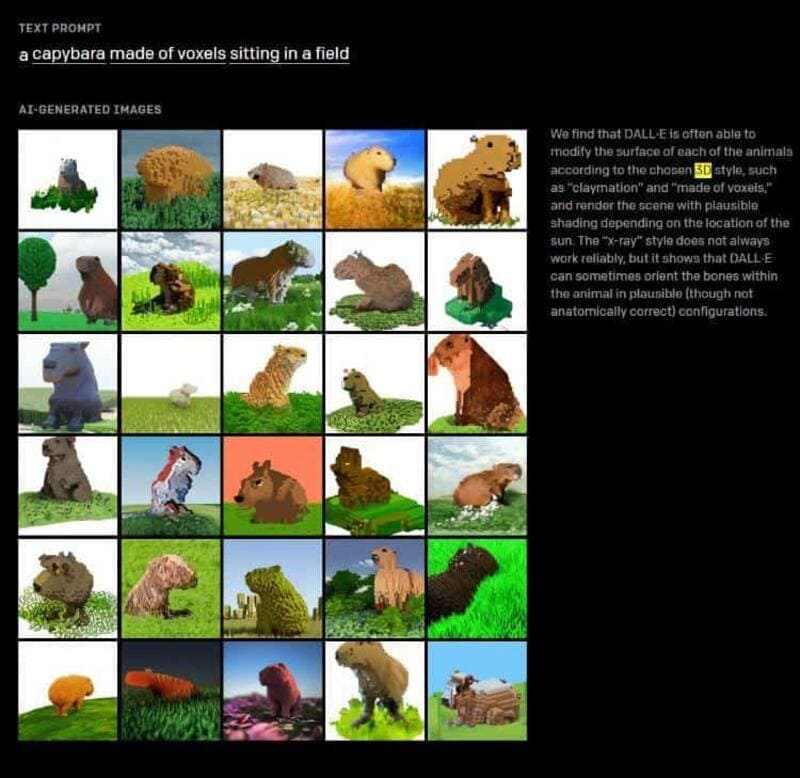 DALL-E  existing image 3D