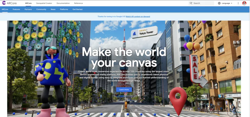 ARCore - meilleurs logiciels de réalité augmentée