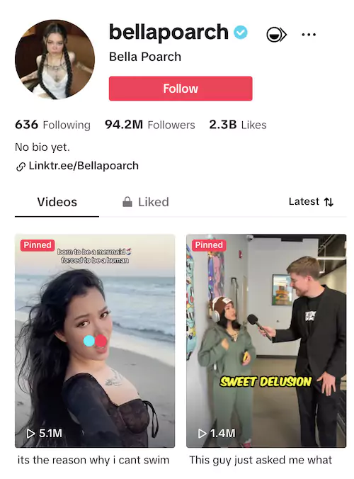 Application web de Tiktok pour les tiktokeurs
