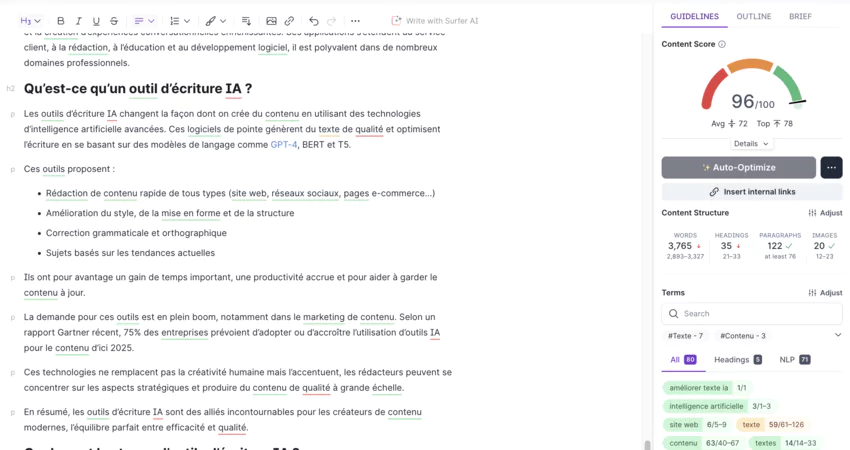 site web de Grammarly pour la reformulation de texte