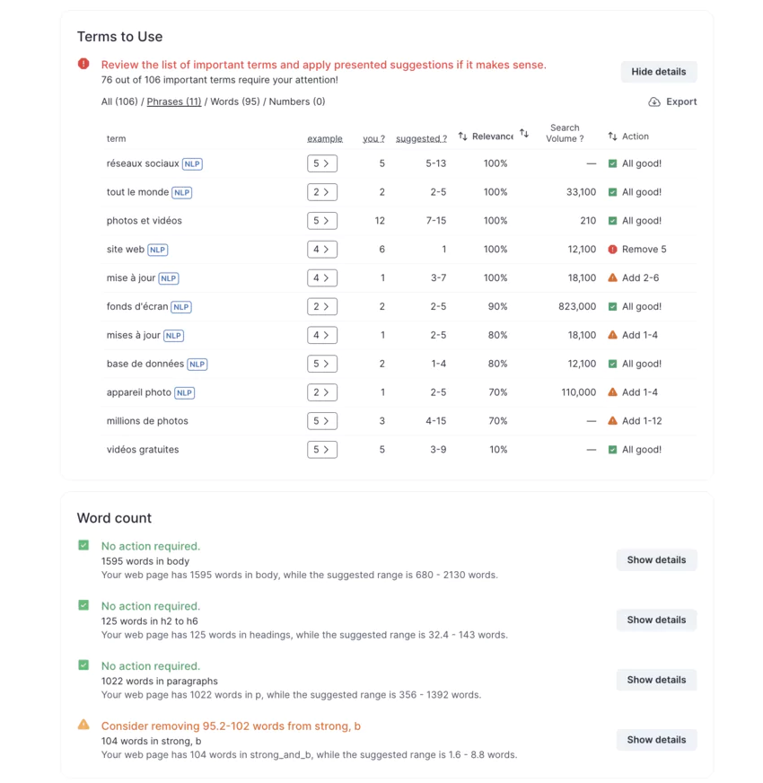 Innovation et optimisation des ressources siur surfer SEO