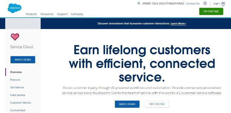 salesforce homepage