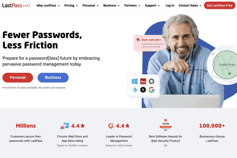  gestionnaires de mots de passe LastPass