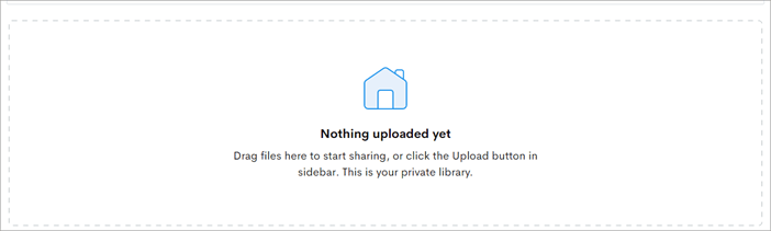 Jumpshare’s dashboard