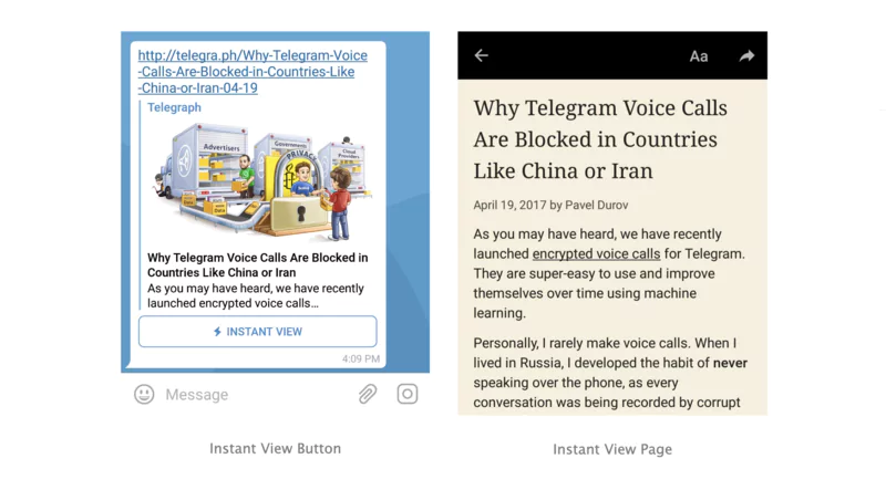 actualités de telegram