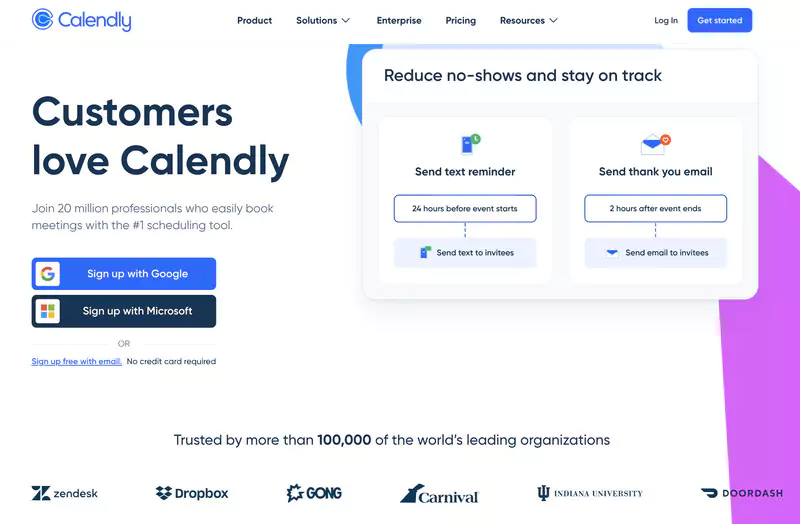 Outil Calendly de prise de rdv en ligne