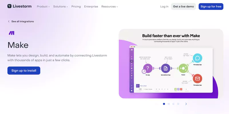 Intégrations de Make et Integrations